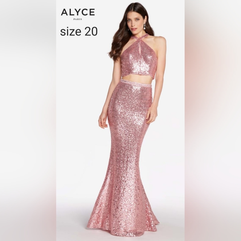 Alyce Paris Two Piece Prom Dress Plus size 20